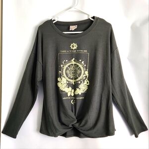 Truself Long Sleeve Green Shirt Size XL